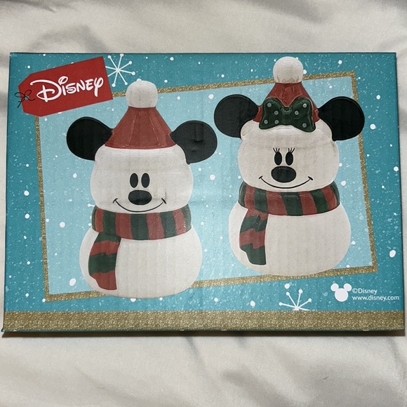 Disney Mickey and Minnie ceramic salt and pepper shakers nwt very rare - Picture 4 of 9